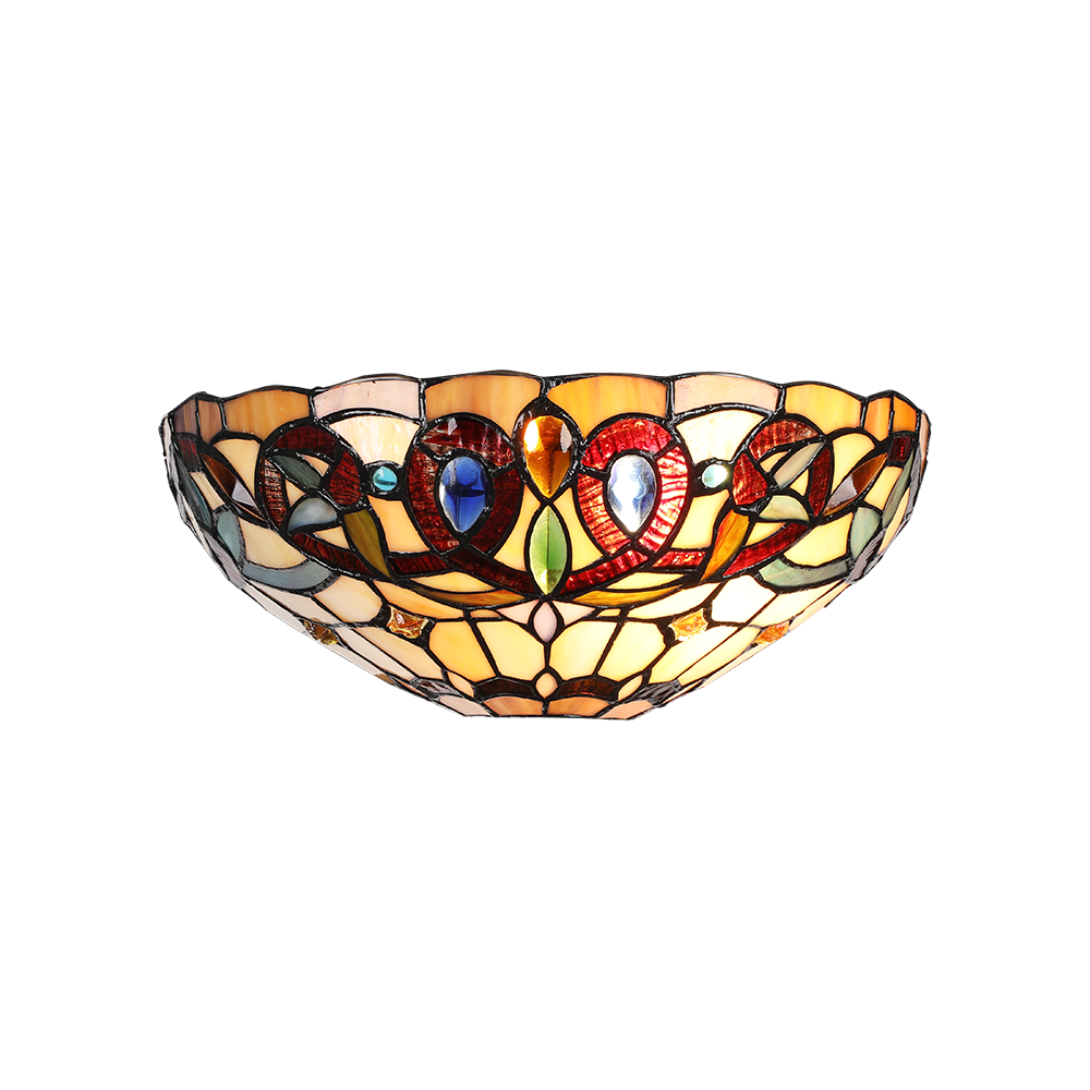 LUXERA STYLOWY KINKIET WITRAOWY TIFFANY XXI No.1707 MULTICOLOR