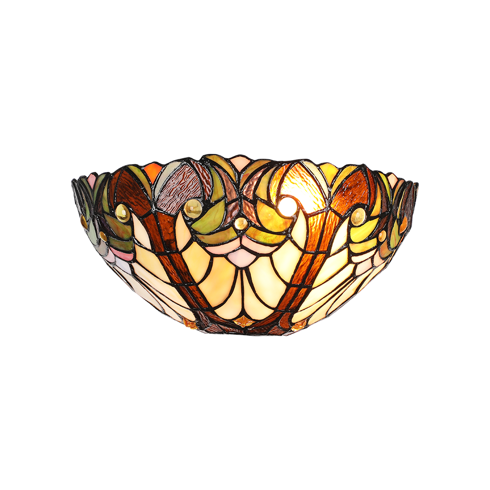 LUXERA STYLOWY KINKIET WITRAOWY TIFFANY XXI No.1703 MULTICOLOR